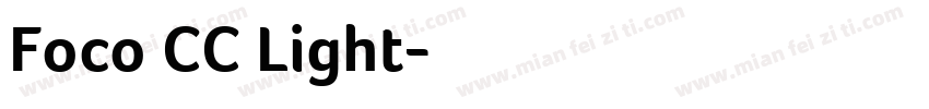 Foco CC Light字体转换